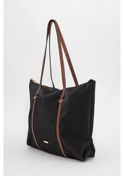 Kadın Şeritli Shopper Omuz Çantası Boris modelleri