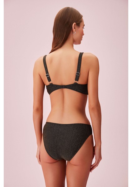 Gold Detaylı Dokulu Bikini Üst fırsatları