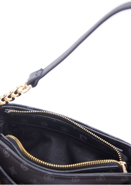 Siyah Monogram Kadın Omuz Çantası 05PO23Y1725 fırsatları