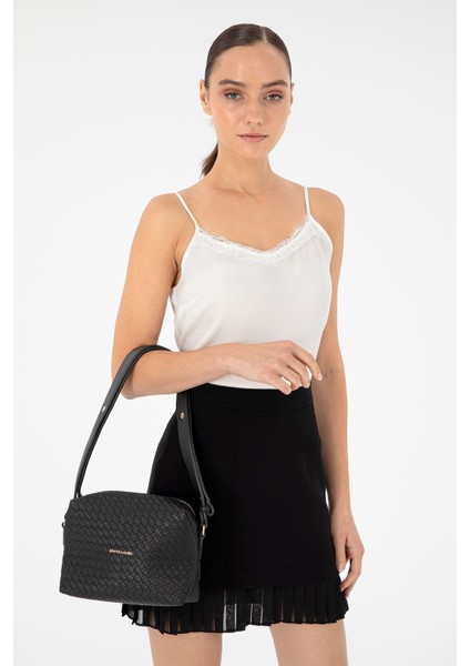 Siyah Kadın Omuz Çantası 05PO24K1974