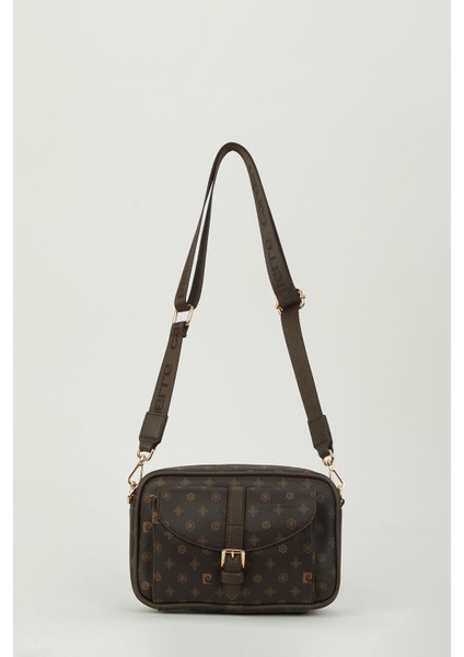 Kahve Monogram Kadın Omuz Çantası 05PO23Y1726 fiyatları