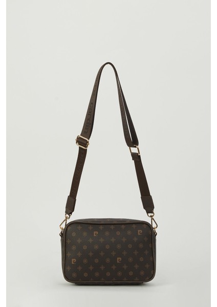 Kahve Monogram Kadın Omuz Çantası 05PO23Y1726 indirimleri