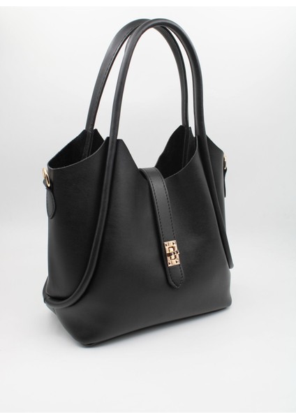 Kadın Siyah Iç Çantalı Retro El Ve Omuz Çantası indirimleri