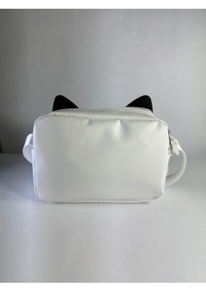 Kedi Desenli Küçük Omuz Çantası Askılı modelleri