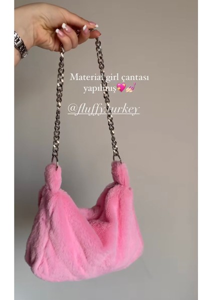 Cindy Pink Zincirli Baget / Şeker Pembe Zincirli El Ve Omuz Çantası fırsatları
