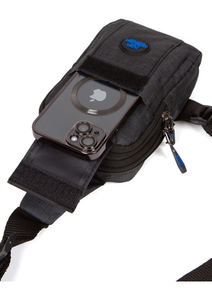 Unisex Keten Telefon Bölmeli Bel Ve Çapraz Omuz Çanta Göğüs Seyahet Günlük Bodybag indirimleri