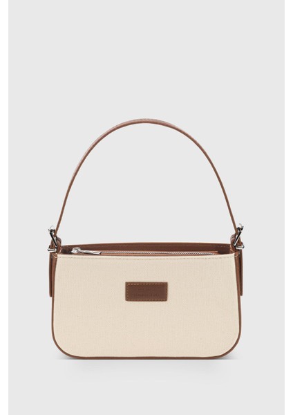 Soft Krem Tokalı Baguette Bag