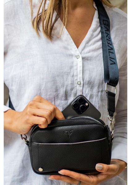 West Ayarlanabilir Çapraz El Kol Ve Omuz Askılı Mıknatıs Ve Fermuarlı Mini Siyah Kadın Çanta fiyatları