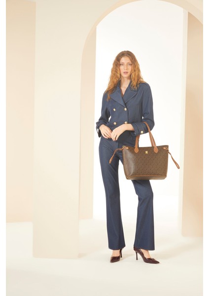 Kahve Kadın Omuz Çantası 05PO24Y1761