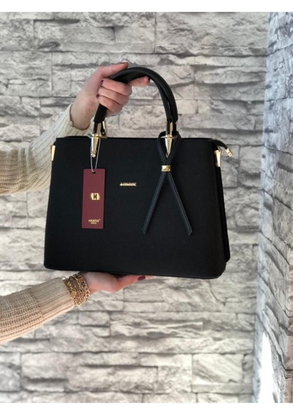 Kadın Siyah Deri Lakos Renk Omuz Çantası fiyatları