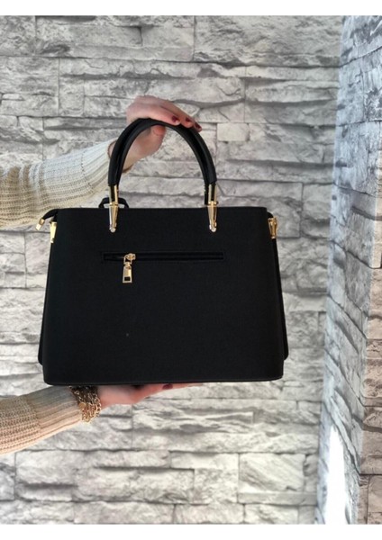 Kadın Siyah Deri Lakos Renk Omuz Çantası modelleri