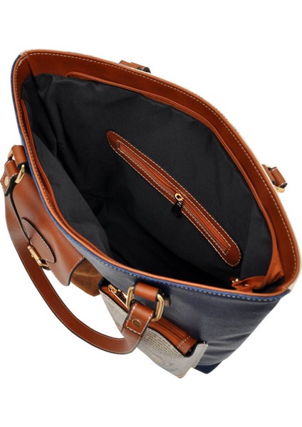 Kadın Vegan Deri Lacivert Omuz Çantası - The Wise Owl Tasarım indirimleri