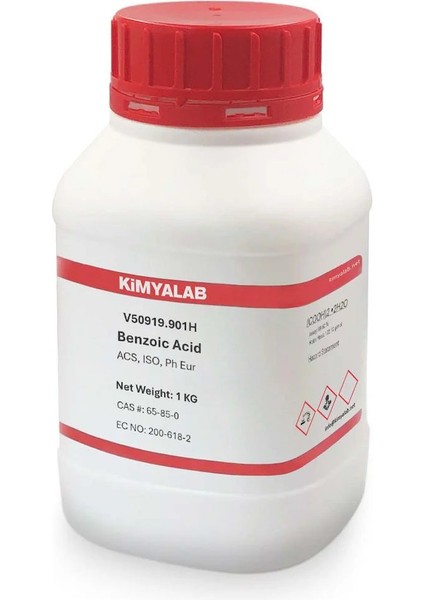 Benzoik Asit 1 Kg - (C7H6O2) - Benzoic Acid - (CAS No : 65-85-0)