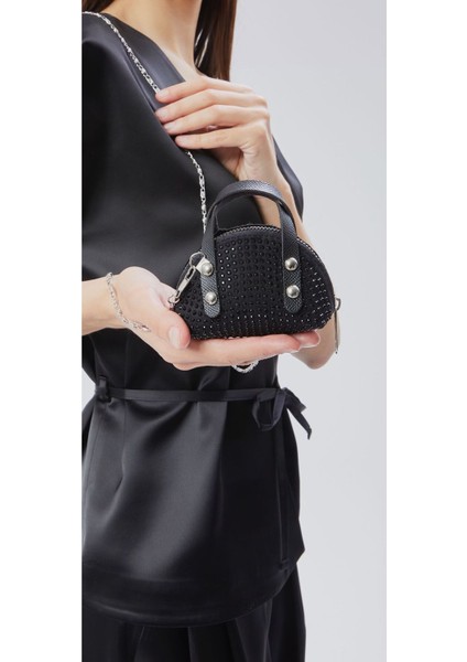 Taşlı Mini Çapraz Çanta