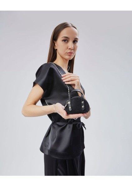 Taşlı Mini Çapraz Çanta fiyatları