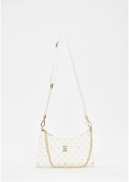 Beyaz Monogram Kadın Omuz Çantası 05PO22Y1565 fiyatları