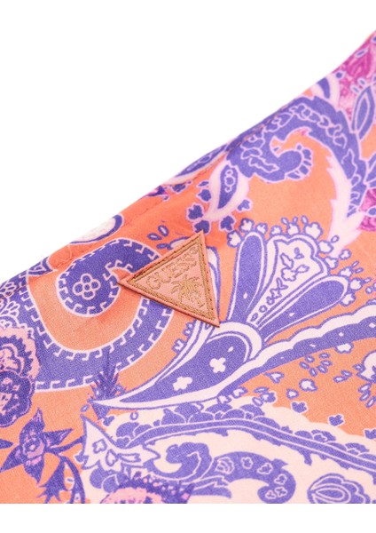 Kadın Çok Renkli Bağlamalı Kısa Kimono Üst