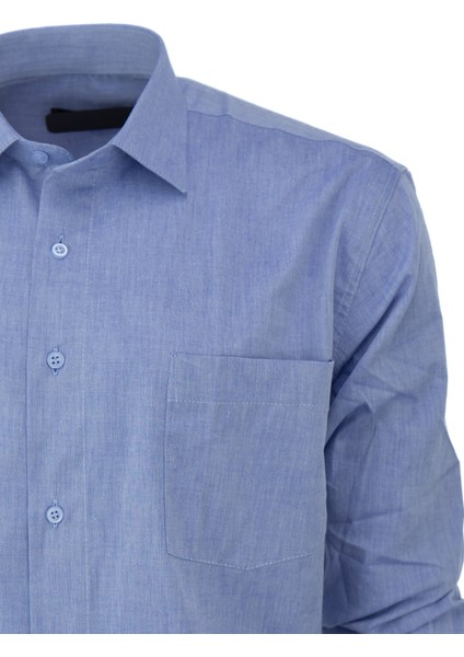 Erkek Yazlık Klasik Gömlek Cepli Uzun Kollu Düz Renk Tarz Model Tam Kalıp Rahat Pamuklu modelleri