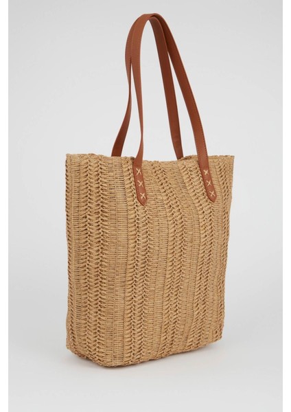 Kadın Büyük Çapraz Hasır Çanta W7294azns modelleri