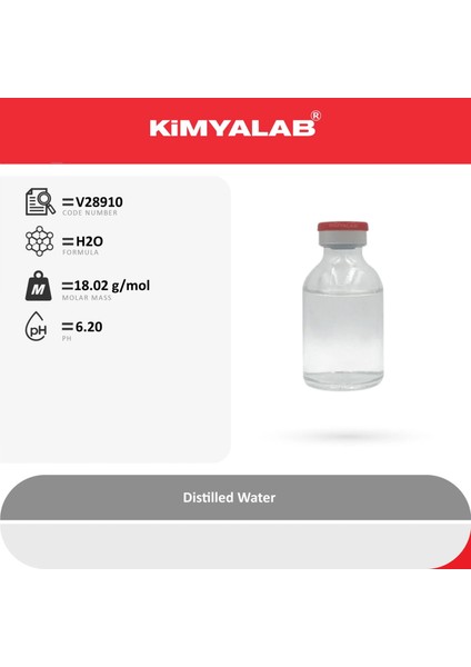 Saf Su 5 Litre - Distile Saf Su - Distilled Water