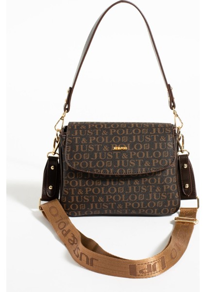 2 Bölmeli Kadın Omuz Çantası Ebat Boy 16 Cm En 23 Cm Kahverengi modelleri