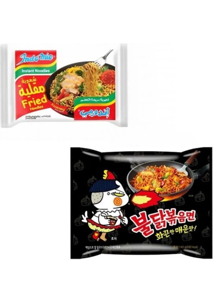 Hot Acili Ramen 140G + Indomie Fried Noodles Soya Soslu 80G