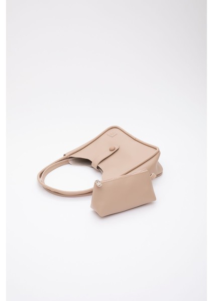 Vizon Shk79 Deri Düğme Detaylı Çıtçıtlı Makyaj Çantalı Kol Ve Omuz Çantası E:30 U:22 G:10 indirimleri