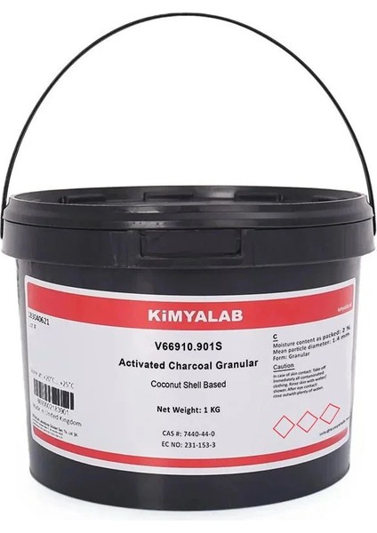 Aktif Karbon Granül 1 Kg - Coconut Bazlı - Activated Carbon (CAS No : 7440-44-0)