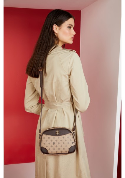 Vizon Yeni Monogram Kadın Omuz Çantası 05PO22Y1534