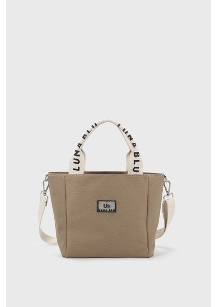 Kadın Mini Kanvas Kumaş Tote Çanta