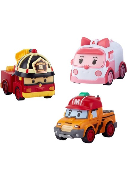 Nessiworld POLI ZR-913 Robocar Poli Gogo City Seri Ambar,Roy,Mark Oyun Seti modelleri