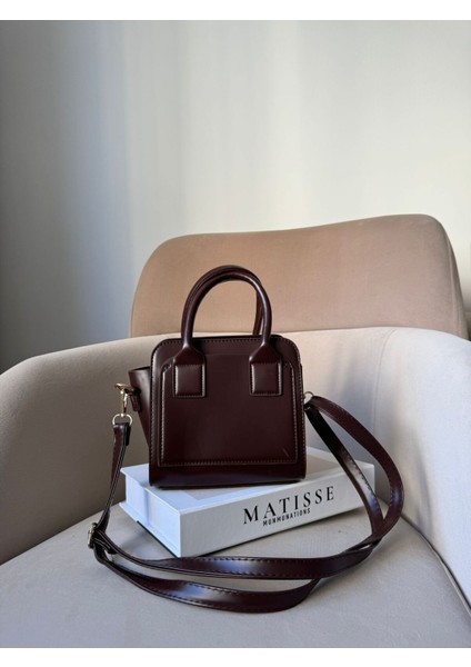 Kadın Acı Kahve Deri Zamansız Trend Model Çapraz Askılı El Ve Omuz Çanta fiyatları