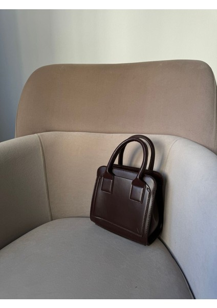 Kadın Acı Kahve Deri Zamansız Trend Model Çapraz Askılı El Ve Omuz Çanta modelleri