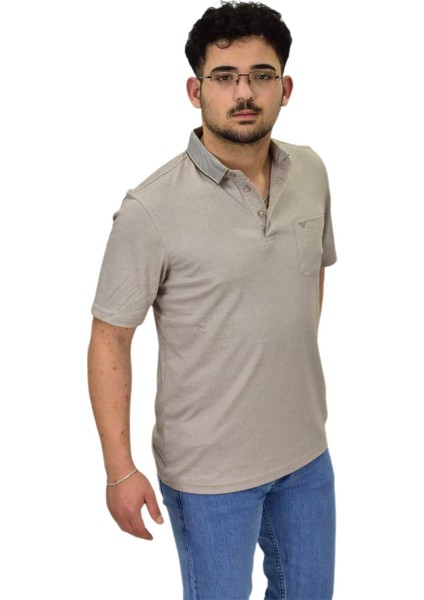 Erkek Polo Yaka Cepli Merserize Tişört 6270 BGL-ST04535