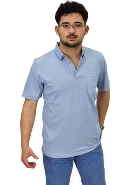 Erkek Polo Yaka Cepli Merserize Tişört 6270 BGL-ST04535