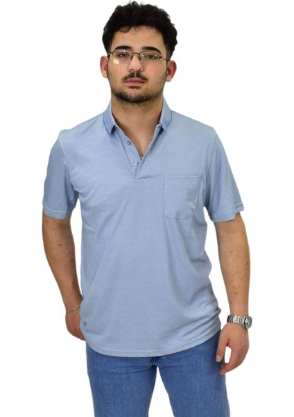 Erkek Polo Yaka Cepli Merserize Tişört 6270 BGL-ST04535