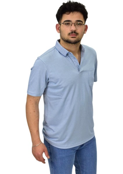 Erkek Polo Yaka Cepli Merserize Tişört 6270 BGL-ST04535