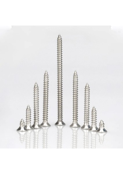 Sunta Vidası Sivri Uçlu Ahşap Tahta Ağaç Mobilya Ayak Kulp Vidası 6X70 mm Paket 100 Adet indirimleri