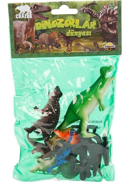 0705 Sun-Rst-Crz-Figür Dinozorlar Dünyası Kçk Poşet 3A