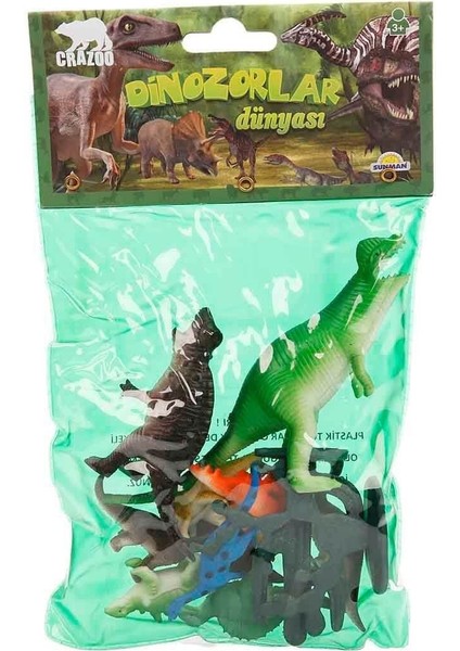 0705 Sun-Rst-Crz-Figür Dinozorlar Dünyası Kçk Poşet 3A
