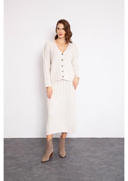 Saç Örgülü Hırkalı TAKIM(A92432-S) fiyatları