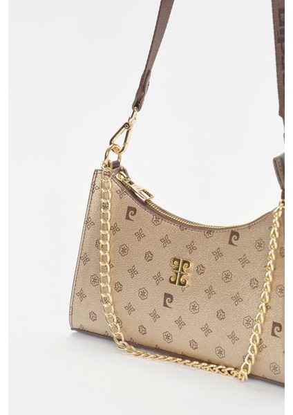 Altın Monogram Kadın Omuz Çantası 05PO22Y1565 fırsatları