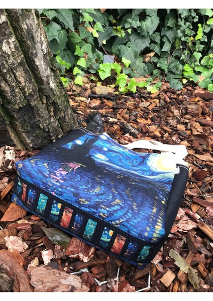 Körüklü Kanvas Bez Çanta Van Gogh fiyatları