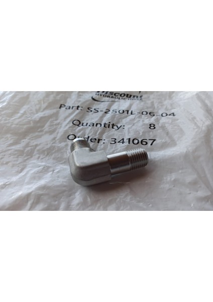 Boru Bağlantı Parçaları ve Adaptörleri: Jıc/an Erkekten Erkeğe Npt Boru 90° Stainless Dirsek Uzun SS-2501-06-04 3/8 Jıc Male x ¼ Nptf Male 90’’ Discount Hydraulıc Hose 1 Adet fırsatları
