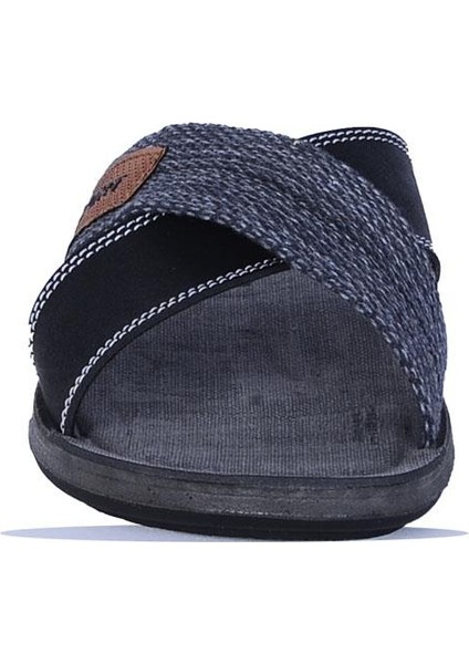 15823 Siyah Silver Günlük Yazlık Erkek Terlik modelleri