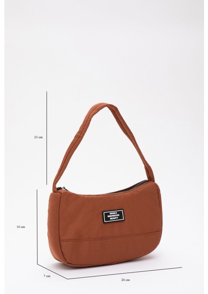 Kiremit U11 Kanvas Kumaş, Tek Bölmeli ,Fermuarlı, Askılı Baget Model El, Kol Ve Omuz Çantası fiyatları