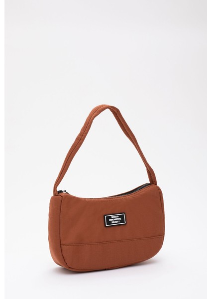 Kiremit U11 Kanvas Kumaş, Tek Bölmeli ,Fermuarlı, Askılı Baget Model El, Kol Ve Omuz Çantası fırsatları