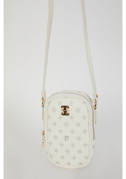 Beyaz Monogram Kadın Omuz Çantası 05PO22Y1556 fırsatları