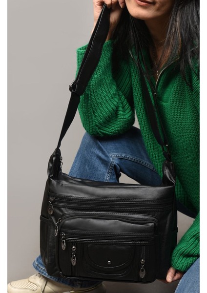 Pera Orijinal Yumuşak Yıkama Deri Çok Gözlü Çapraz Çanta fiyatları