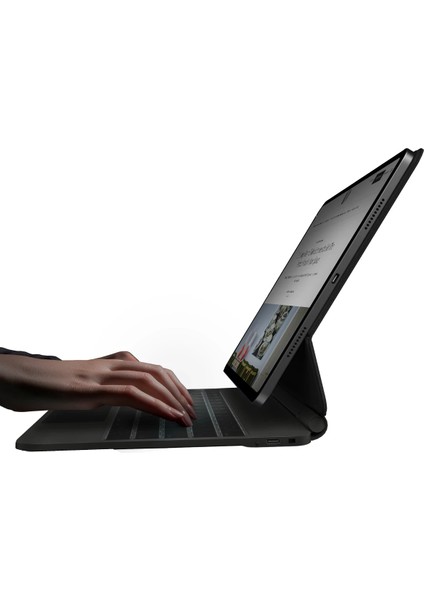 Ipad Pro 11 Inç M4 Magic Keyboard Kılıf Hassas Trackpad Rgb Klavyeli Tablet Kılıfı (Ingilizce Klavye)